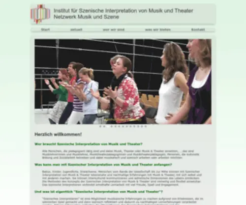 Musiktheaterpaedagogik.de(Institut für Szenische Interpretation von Musik) Screenshot