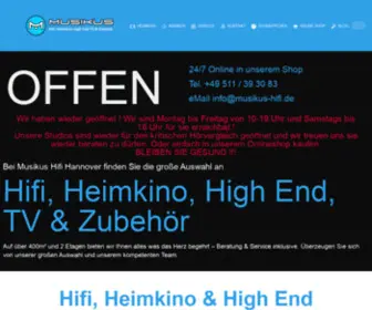 Musikus-Hifi.de(Musikus Hifi in Hannover) Screenshot