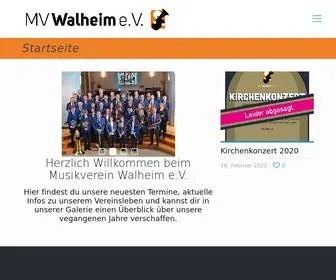 Musikvereinwalheim.de(Musikverein Walheim) Screenshot