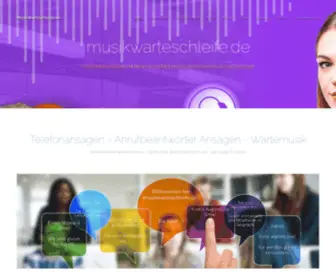 Musikwarteschleife.de(Anrufbeantworter Ansagen für Firma) Screenshot