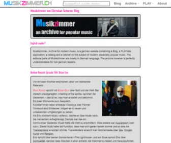 MusikZimmer.ch(Inhaltsübersicht) Screenshot