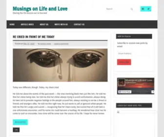 Musingsonlifeandlove.com(Musings on Life and Love) Screenshot