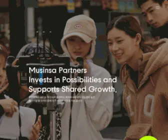 Musinsapartners.co.kr(무신사) Screenshot