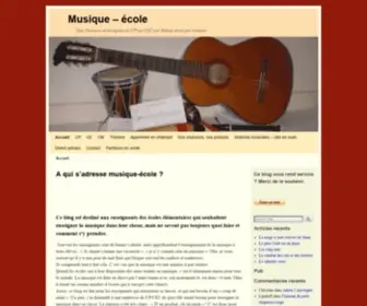 Musique-Ecole.com(Musique Ecole) Screenshot