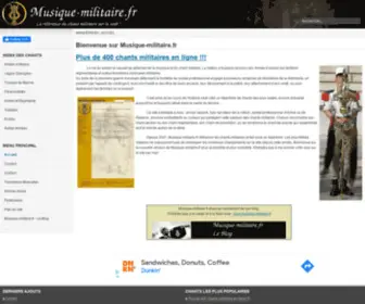 Musique-Militaire.fr(Bienvenue sur) Screenshot