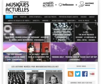 Musiquesactuelles.net(Toute l'actualité au sujet des musiques actuelles de la Région Grand Est) Screenshot