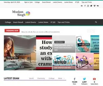 Muskansingh.com(Educational Blog) Screenshot