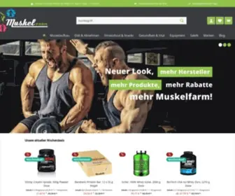 Muskelfarm.de(Sportnahrung) Screenshot