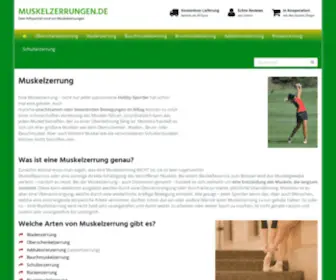 Muskelzerrungen.de(Worauf man achten sollte & was wirklich hilft) Screenshot