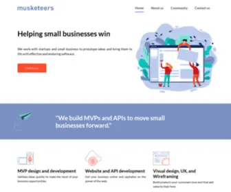 Musketeers.io(Small business) Screenshot