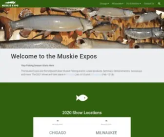 Muskieexpo.com(Muskie Expo Chicago and Milwaukee Fishing Shows) Screenshot