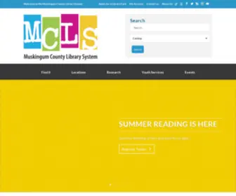 Muskingumlibrary.org(The Muskingum County Library System The Muskingum County Library System) Screenshot