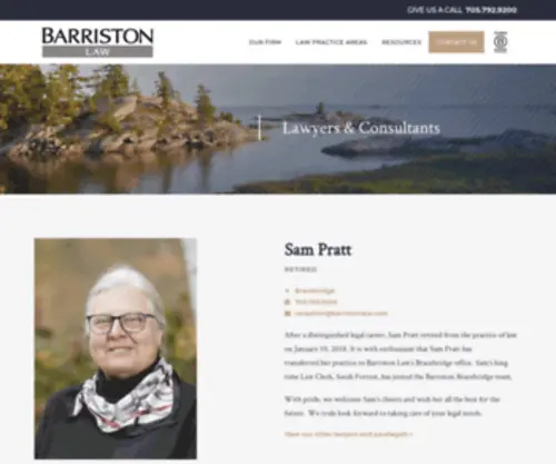 Muskoka-Lawyer.com(Barriston Law) Screenshot