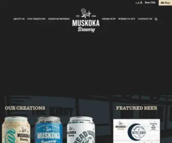 Muskokabrewery.com(Muskoka Brewery Hop Shop) Screenshot