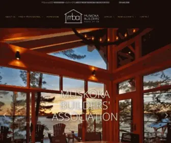 Muskokabuilders.com(Muskoka Builders Association) Screenshot