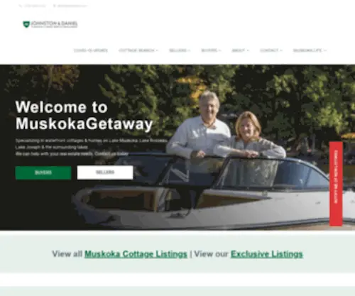 Muskokagetaway.com(Muskoka Cottage) Screenshot