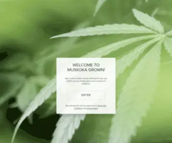 Muskokagrown.com(Canadian craft cannabis company) Screenshot
