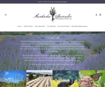 Muskokalavender.com(Lavender Rose Natural Skincare) Screenshot