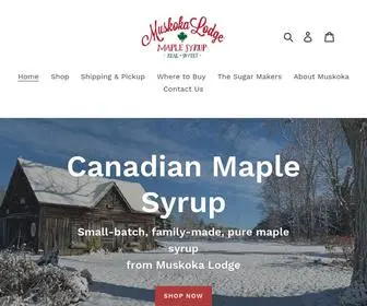 Muskokalodge.ca(Muskoka Lodge Maple Syrup) Screenshot