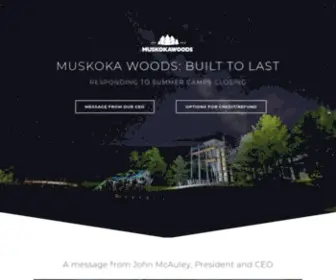 Muskokawoods.com(Muskoka Woods) Screenshot