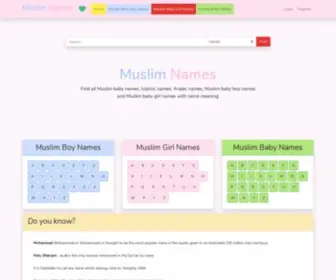 Muslim-Names.net(Islamic Baby Names) Screenshot