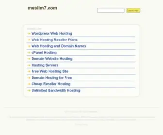 Muslim7.com(Muslim7) Screenshot