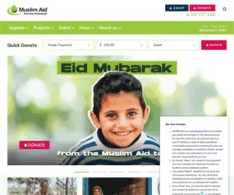 Muslimaid.org(Muslim Aid Donations) Screenshot