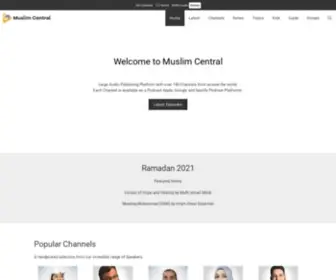 Muslimcentral.com(Muslim Central) Screenshot