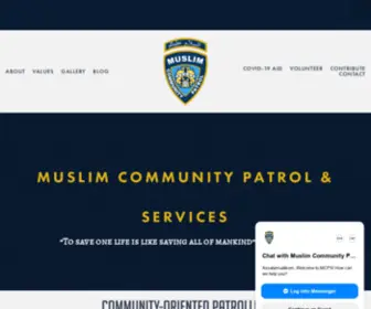 MuslimcPS.org(Muslim Community Patrol & Services) Screenshot