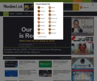Muslimlink.ca(Muslim Link Canada) Screenshot