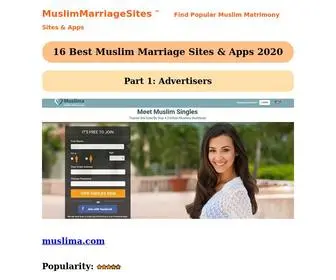 Muslimmarriagesites.com(1st List) Screenshot