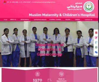 Muslimmaternityhospital.in(Muslim Maternity and Children's Hospital) Screenshot