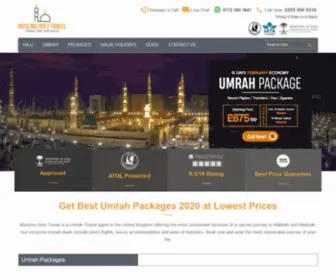 Muslimsholytravel.co.uk(Cheap Hajj and Umrah Packages Along with Flights) Screenshot