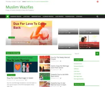 Muslimwazifas.com(Muslim Wazifas) Screenshot