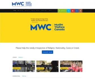 Muslimwelfarecentre.com(Muslim Welfare Canada) Screenshot