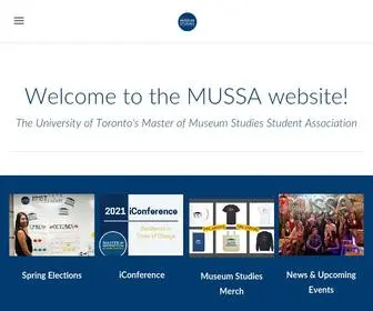 Mussa.ca(Museum Studies Student Association) Screenshot