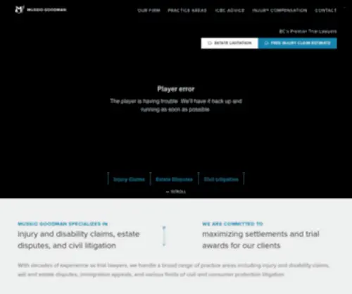 Mussiogoodman.com(Vancouver, Surrey and Kelowna Personal Injury Lawyers) Screenshot