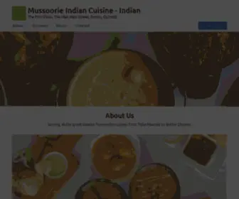 Mussoorieindiantakeaway.com(Mussoorie Indian Cuisine) Screenshot