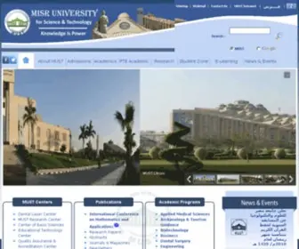 Must.edu(Misr University for Science & Technology) Screenshot