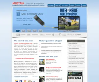 Mustafacomputers.com(MUSTAFA Computers & Peripherals) Screenshot