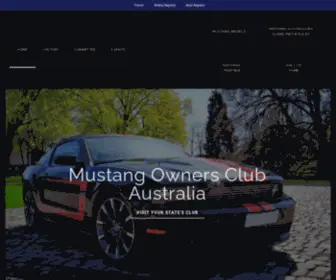 Mustang.org.au(Mustang Owners Club Australia Inc) Screenshot