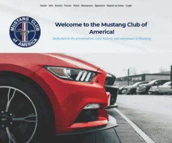 Mustang.org(Mustang Club of America) Screenshot