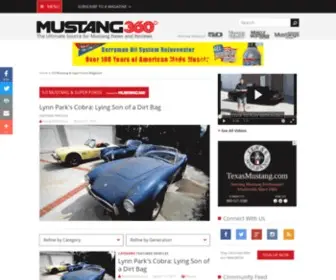 Mustang50Magazine.com(5.0 Mustang & Super Fords Magazine) Screenshot