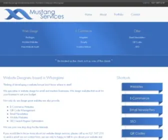 Mustangservices.co.nz(Website Design & Internet Business Solution Company) Screenshot