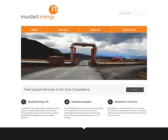 Mustardenergy.com(Field Support Services) Screenshot