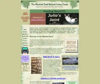 Mustardseedherbs.com(The Mustard Seed) Screenshot