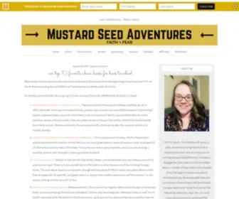 Mustardseedmommy.com(Mustard Seed Adventures) Screenshot