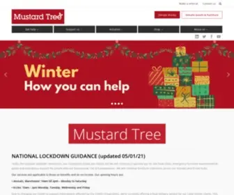 Mustardtree.org.uk(Combatting Poverty) Screenshot