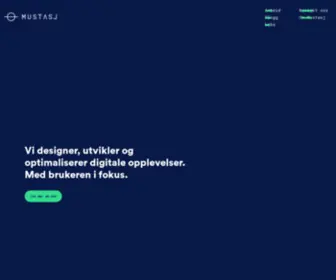 Mustasj.no(Digitalt designbyrå) Screenshot