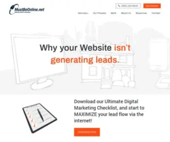 Mustbeonline.net(Web Development & Design) Screenshot